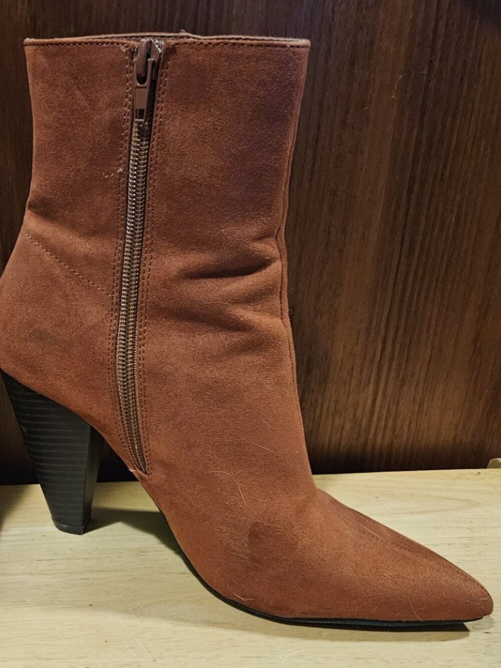 Women's High Heel Ankle Boot/Shoe - Size 7 - Picture 3 of 4